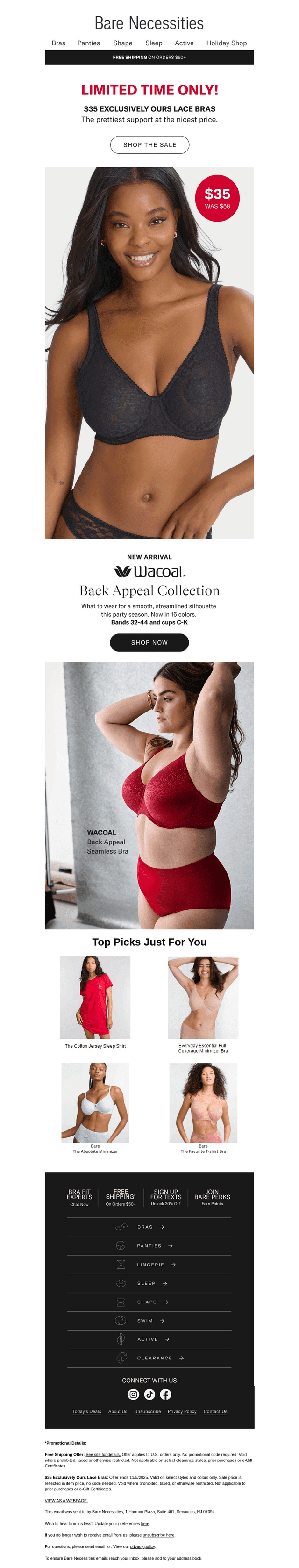 Just Announced: Your Dream Bras For $45