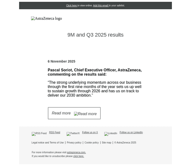 9M and Q3 2025 results