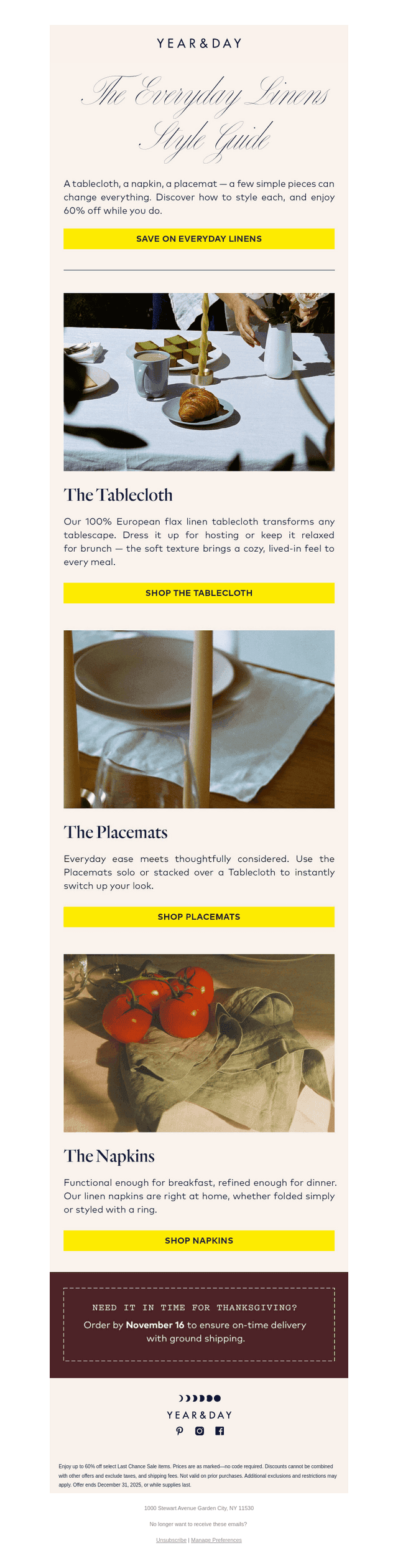 Transform your table with texture