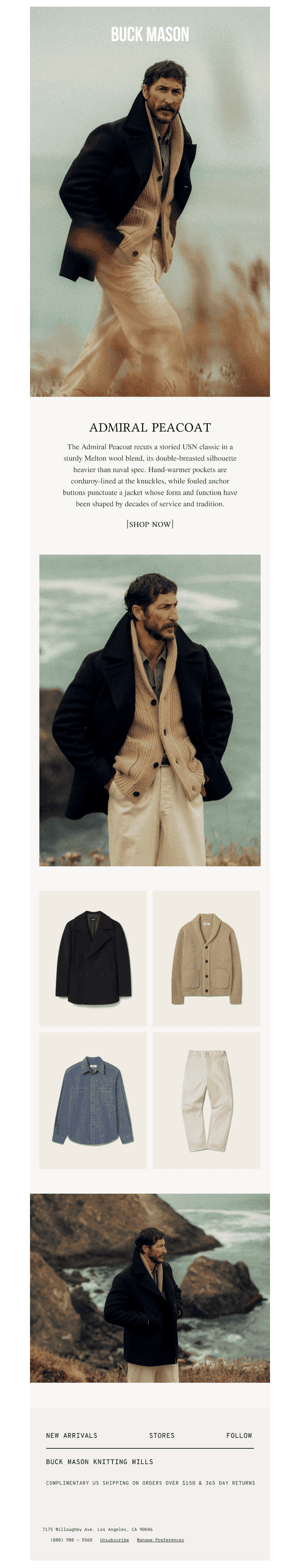 The Admiral Peacoat