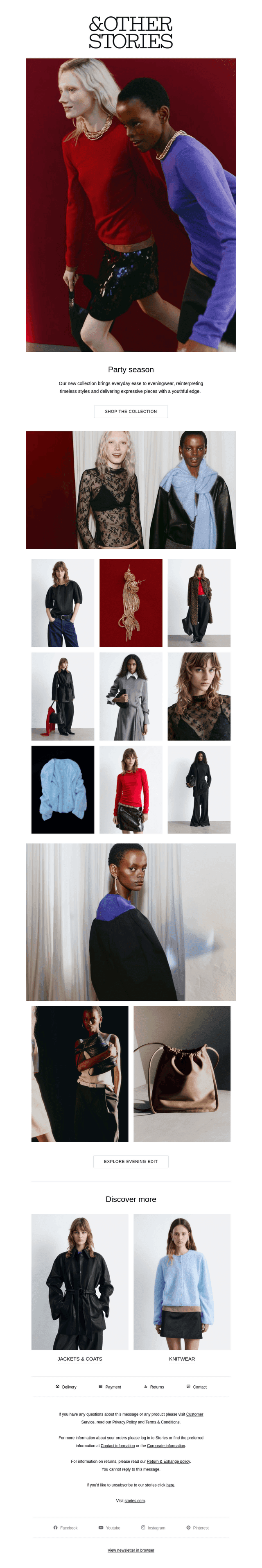 New eveningwear has arrived