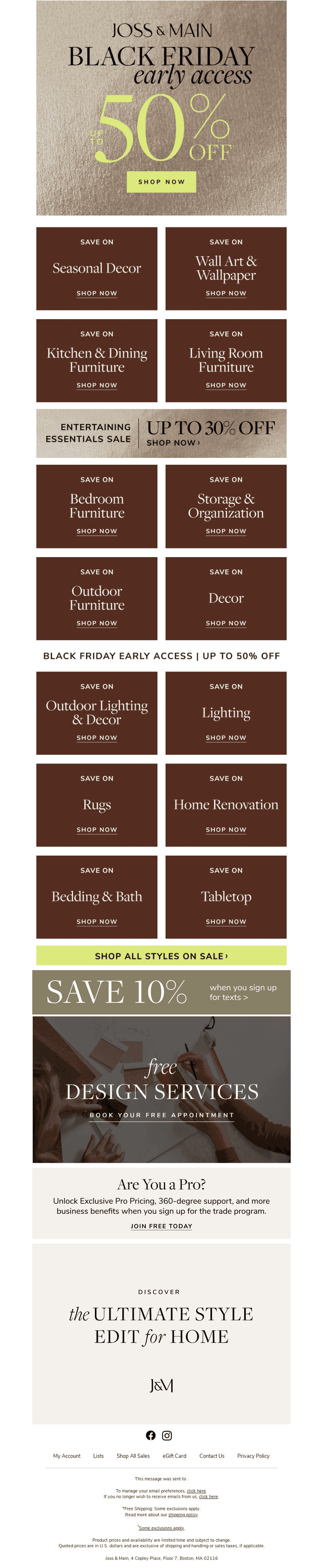 Here’s 𝘂𝗽 𝘁𝗼 𝟱𝟬% 𝗼𝗳𝗳 seasonal decor!
