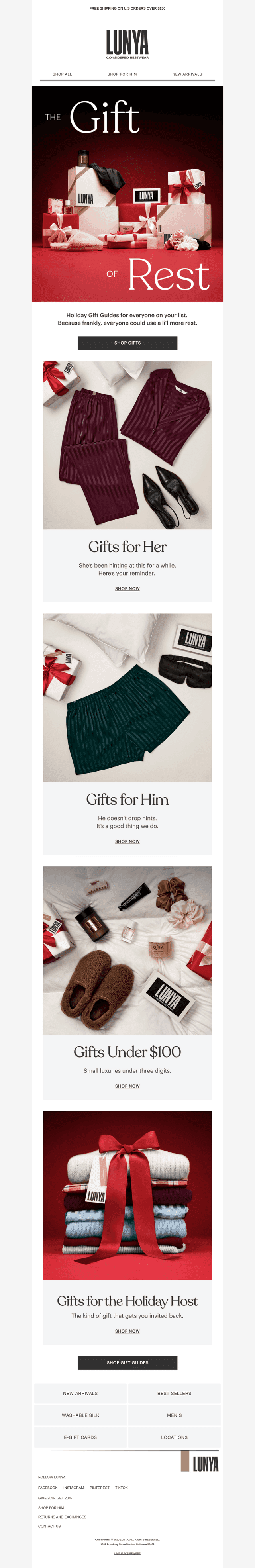 Lunya email from Thu, Nov 6, 2025