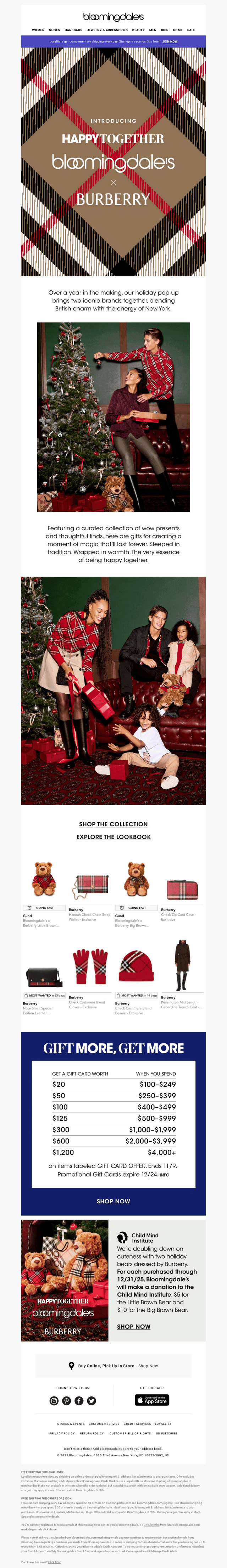 Holiday collab: Bloomingdale’s x Burberry