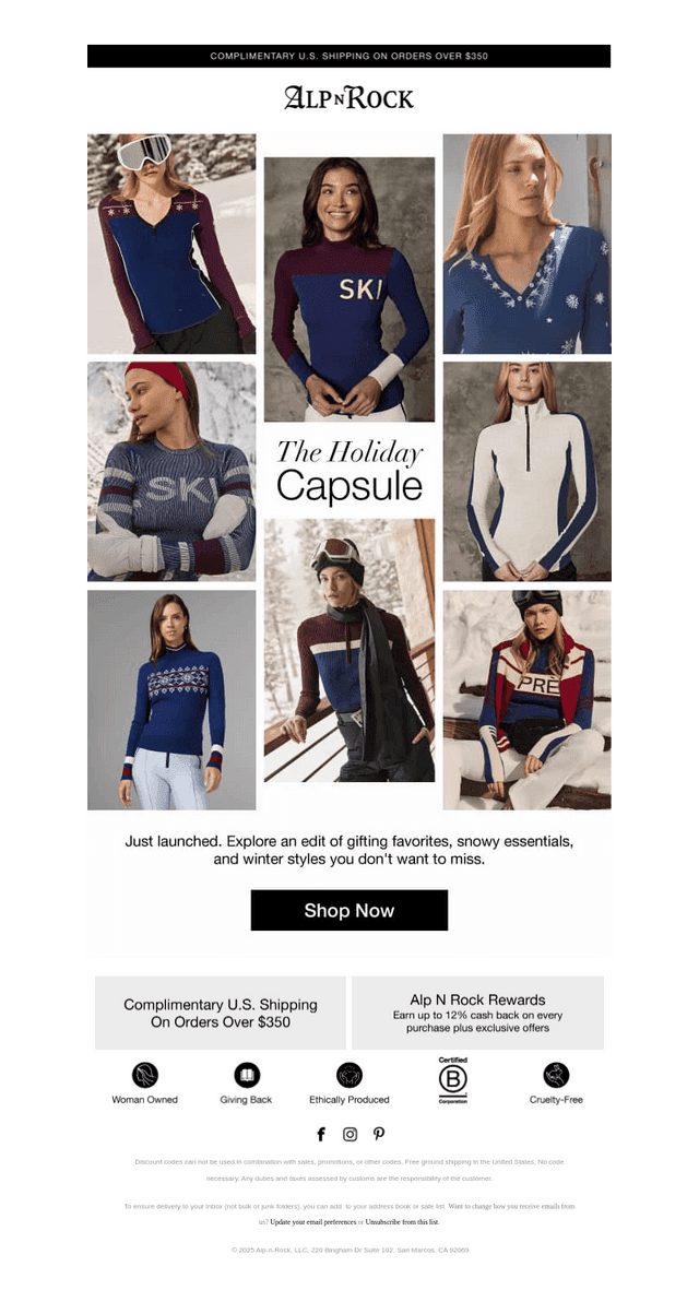 The Holiday Capsule is Live