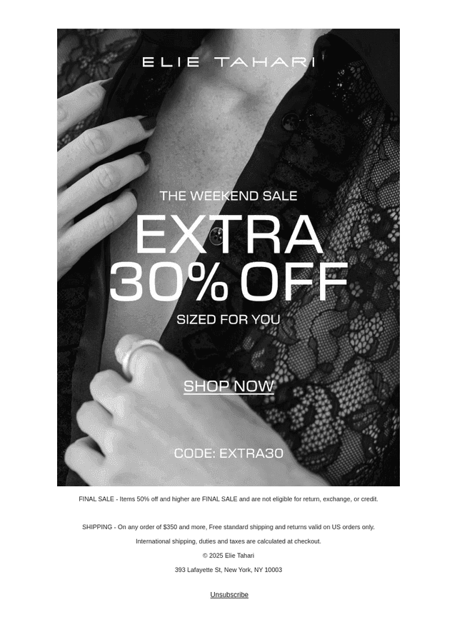 Extra 30% Off - New Styles Added