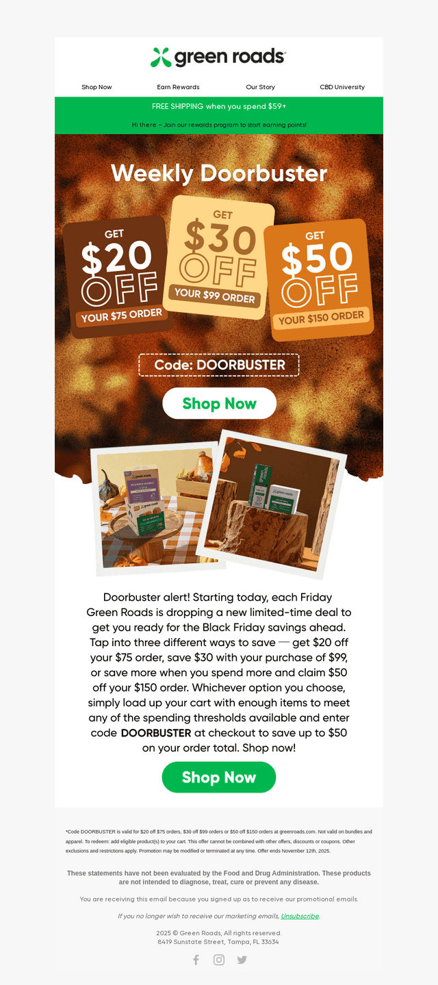 $50 Off $150 Orders Starts Now!