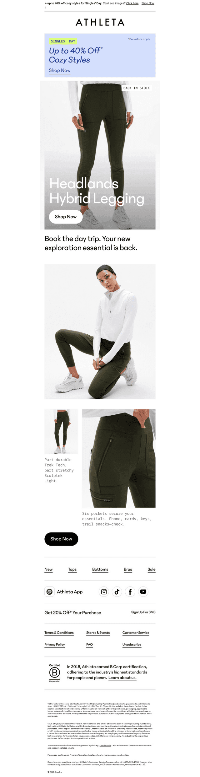 Restock alert: Headlands Legging
