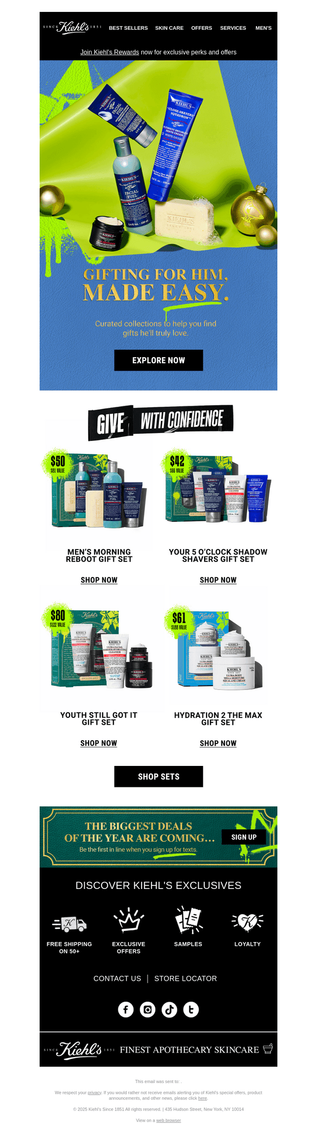 Kiehl's email from Fri, Nov 7, 2025
