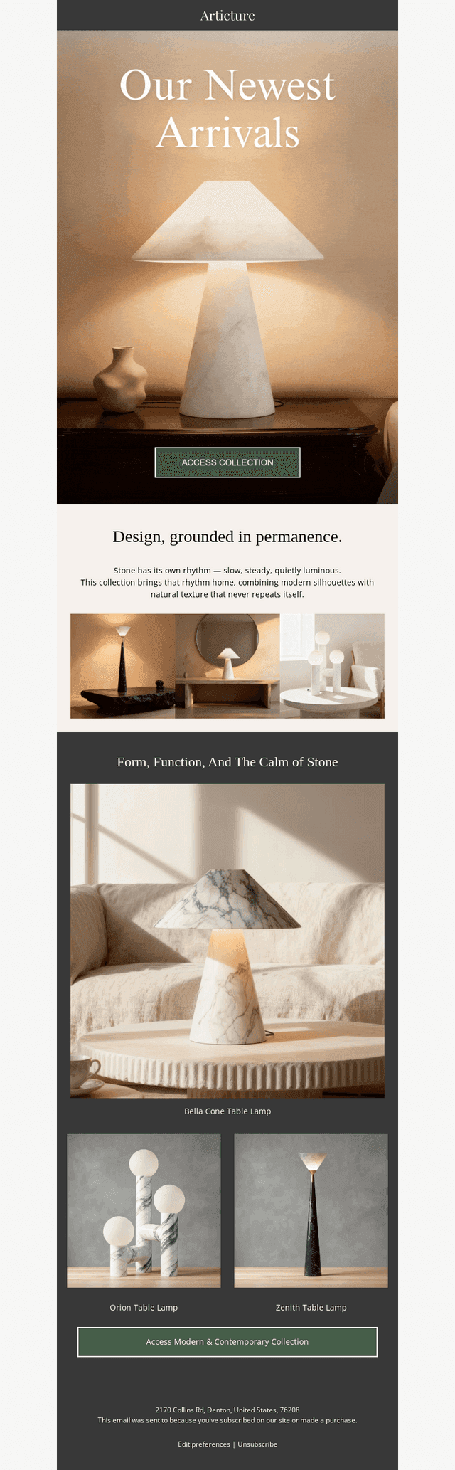 Modern Stone Lamps Are Here