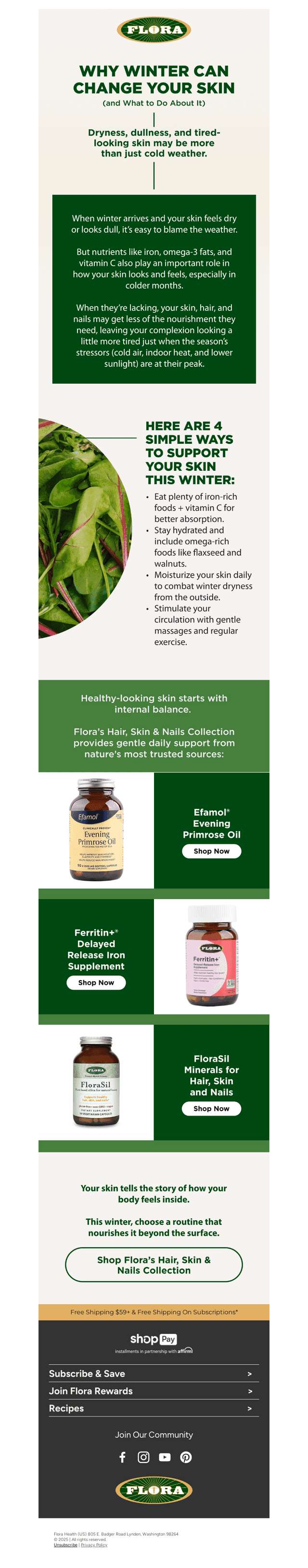 Flora Health email from Fri, Nov 7, 2025
