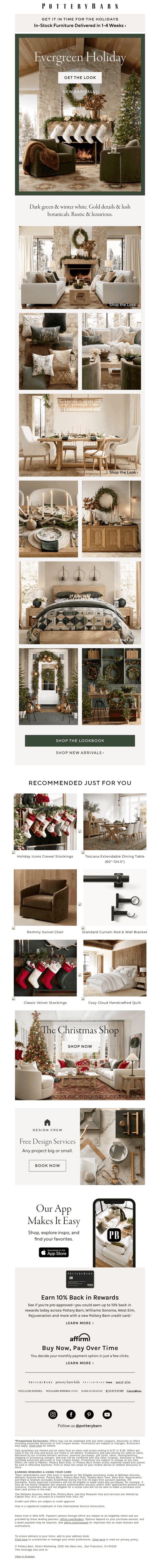 Get the look: Evergreen Holiday