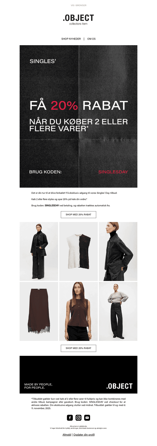 EKSKLUSIV ADGANG FØR ANDRE | SINGLES' DAY