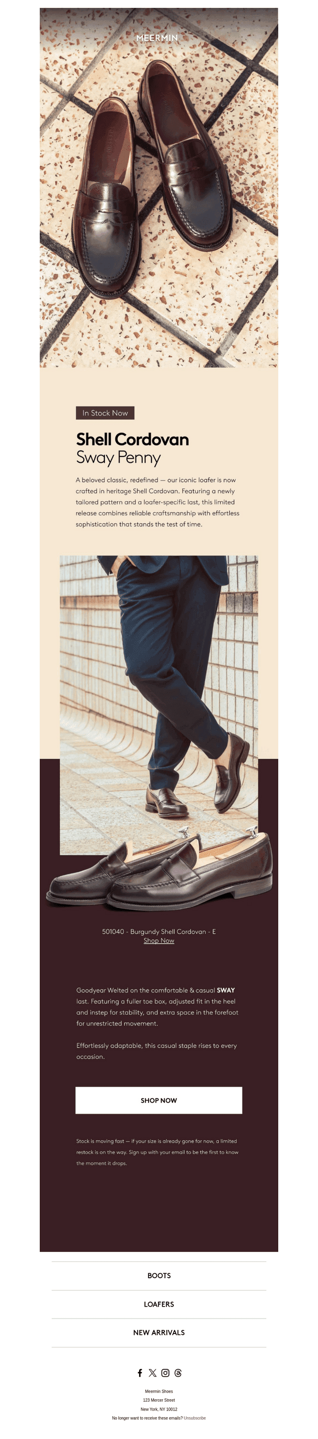 Limited: Burgundy Shell Cordovan — A Timeless Essential Returns
