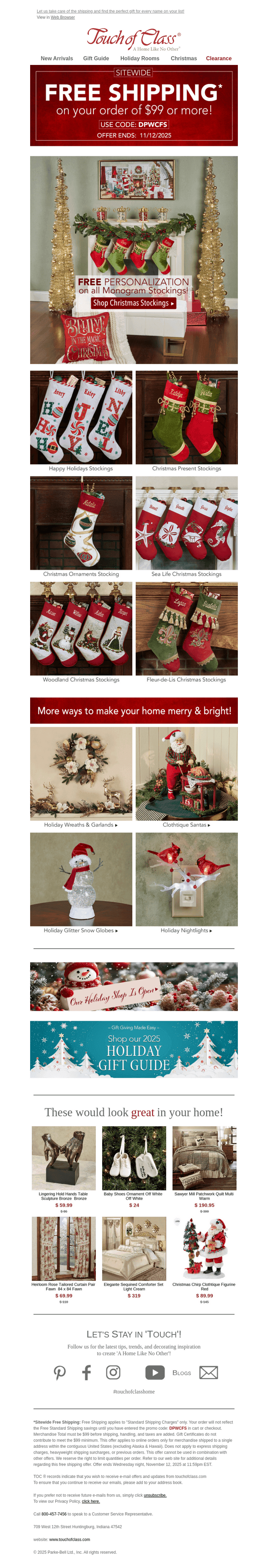 FREE Personalization on Stockings + FREE Shipping