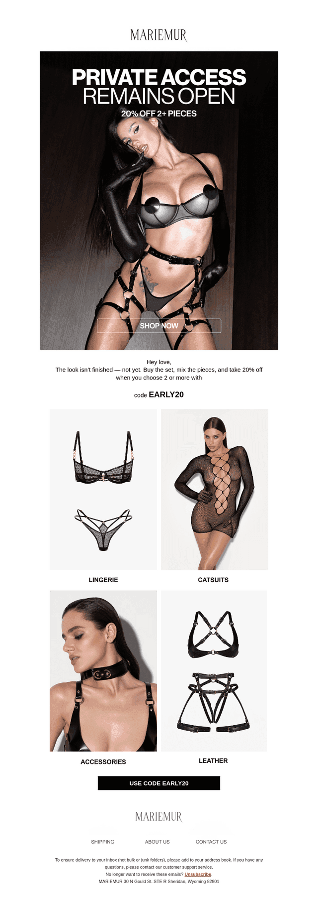 The look isn’t finished — complete the set
