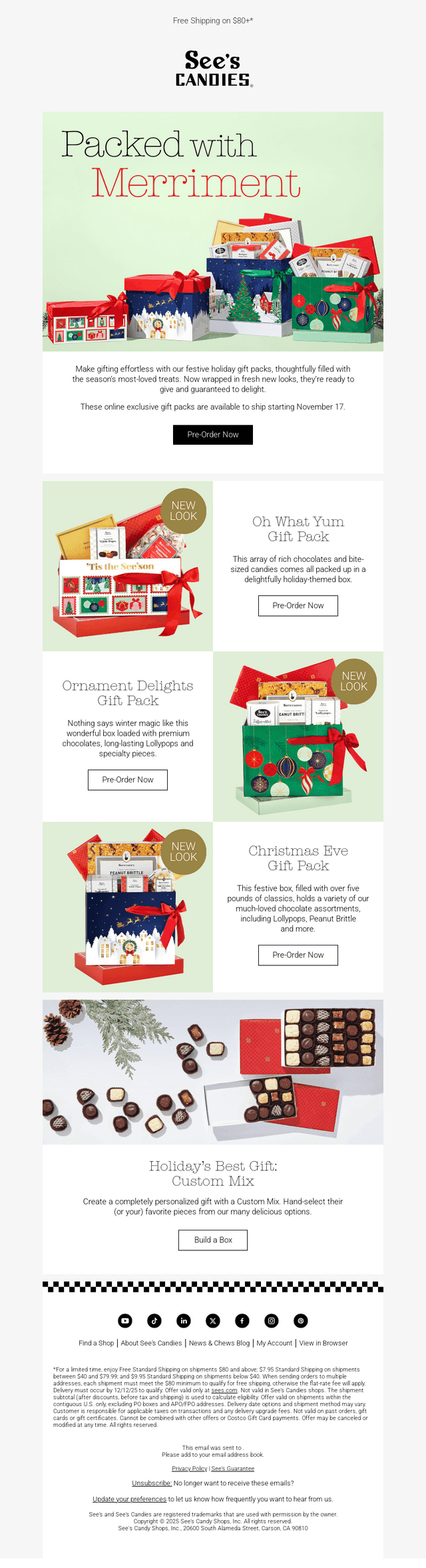 Pre-Order: Holiday Gift Packs