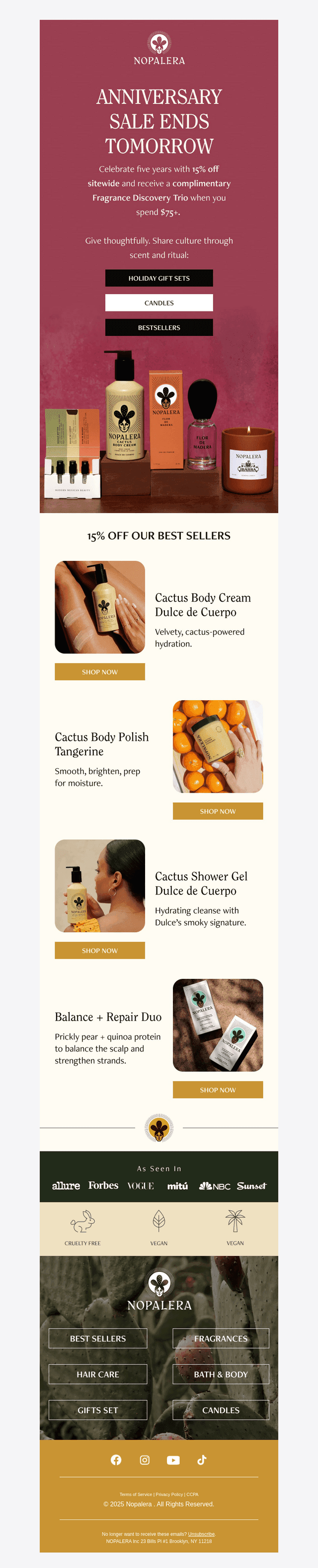 Ends Tomorrow: 15% Off + Free Gift