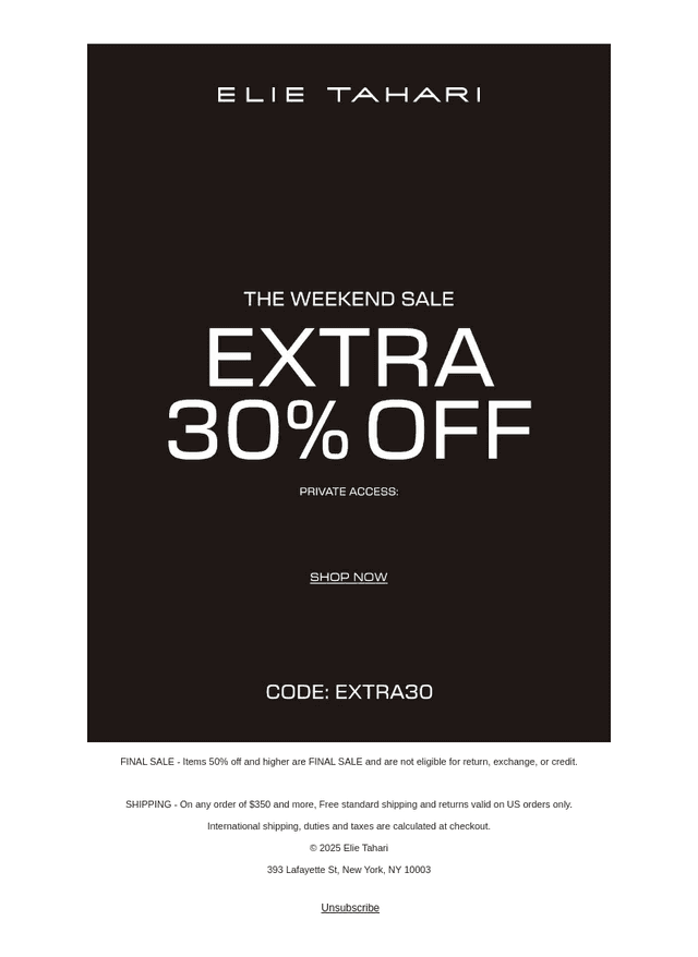It’s Here: Extra 30% Off