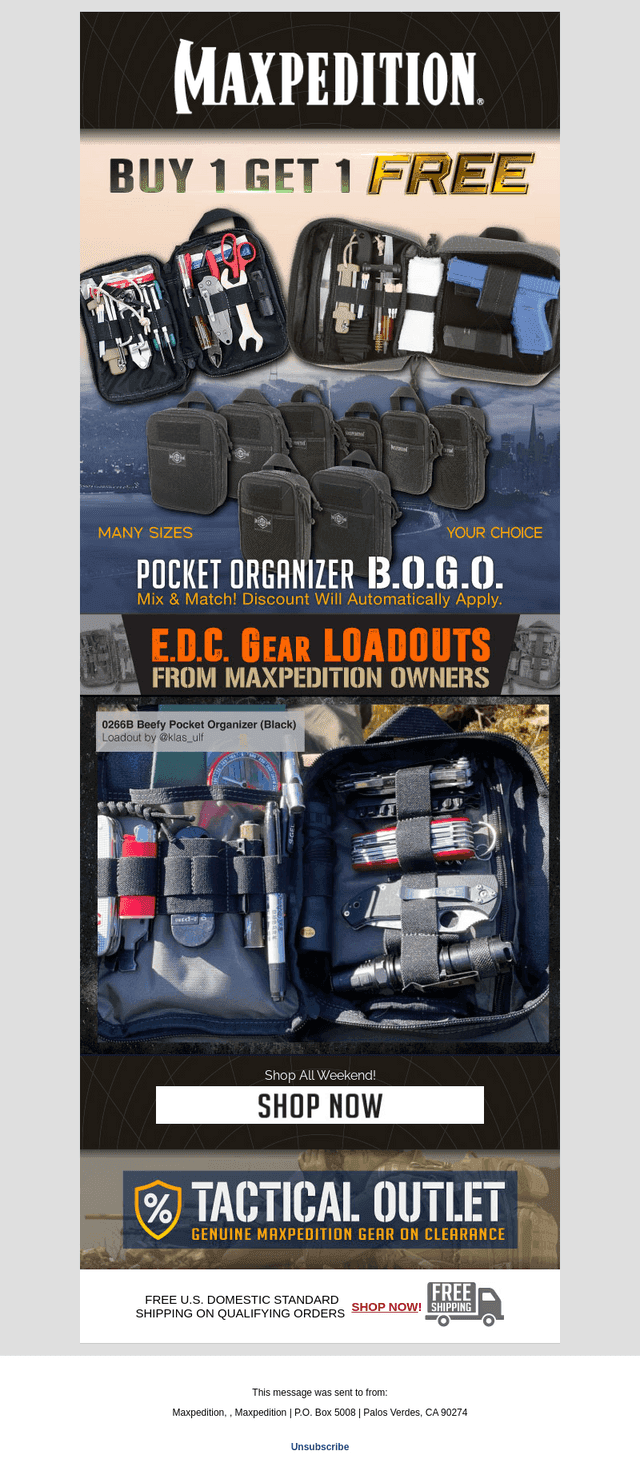 Pocket BOGO >> Save on Everyday Gear