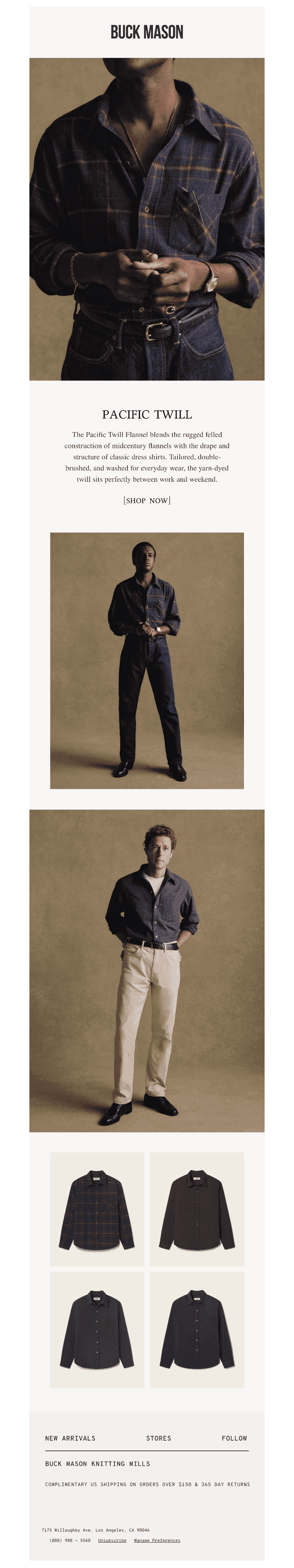 The Pacific Twill Flannel