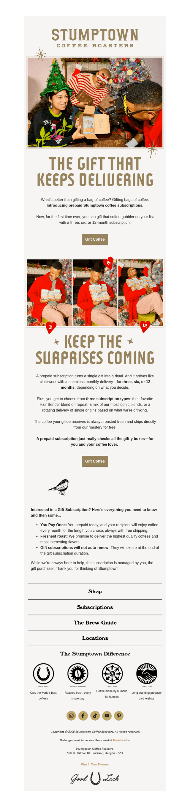Prepaid coffee subscriptions are here (finally!)