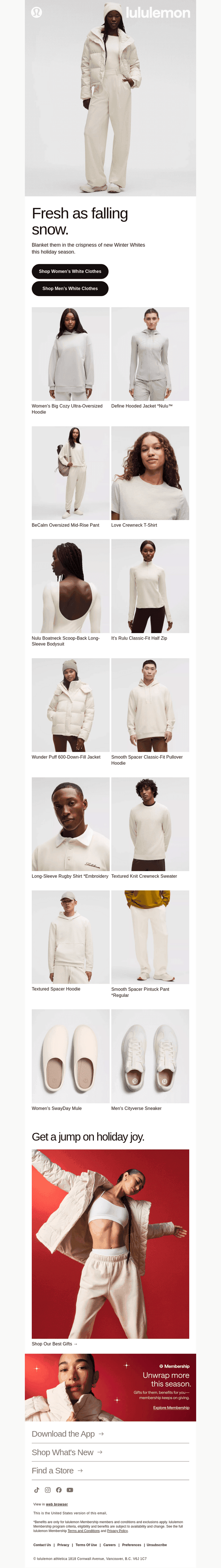 Stay bright in Winter Whites