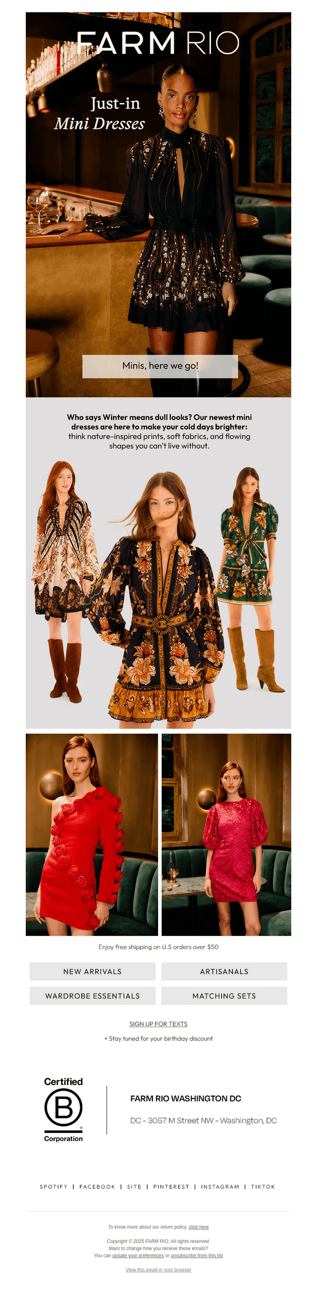 Just-in Mini Dresses