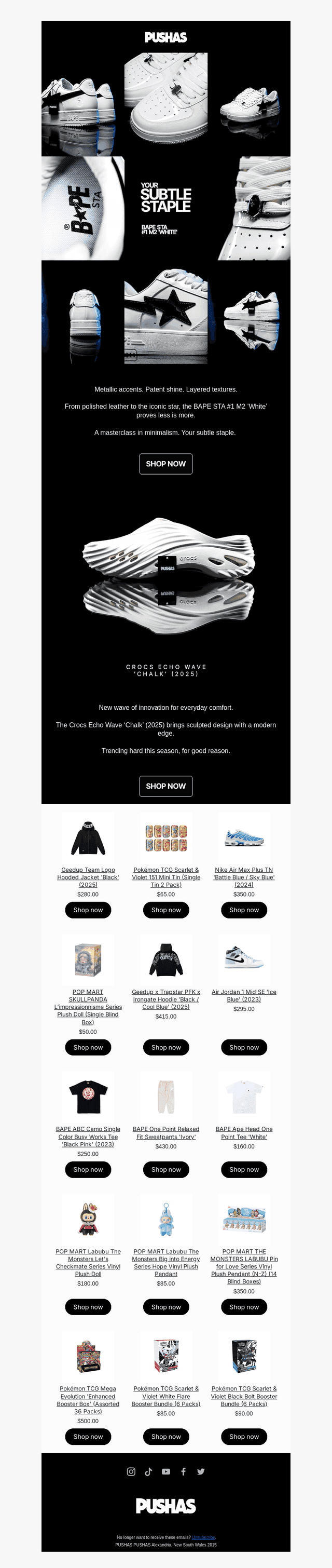 Introducing the BAPE STA #1 M2 ‘White’ sneaker 🔥