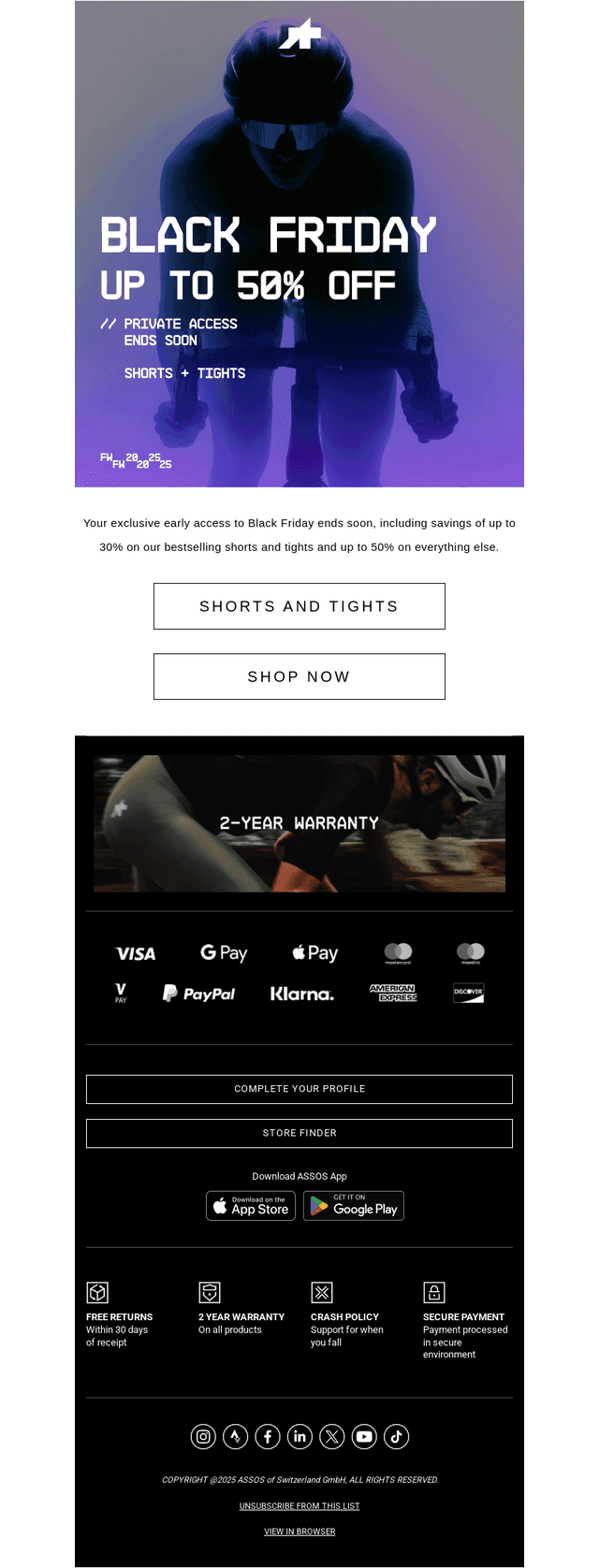 Private Black Friday // Shorts + Tights