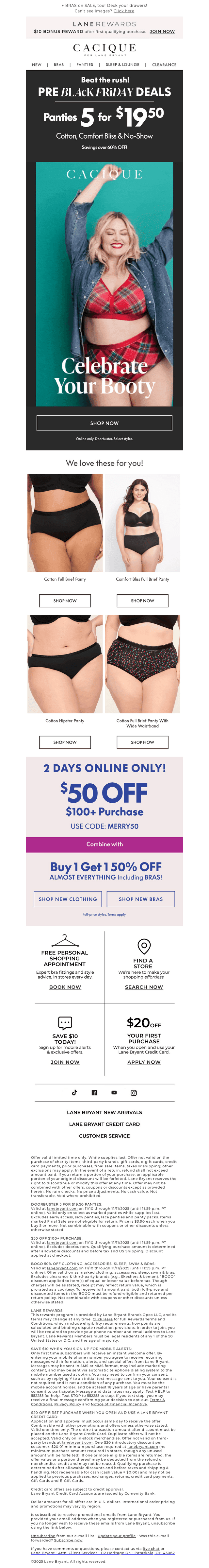 ALL PANTIES ❤️ 5/$19.50!!