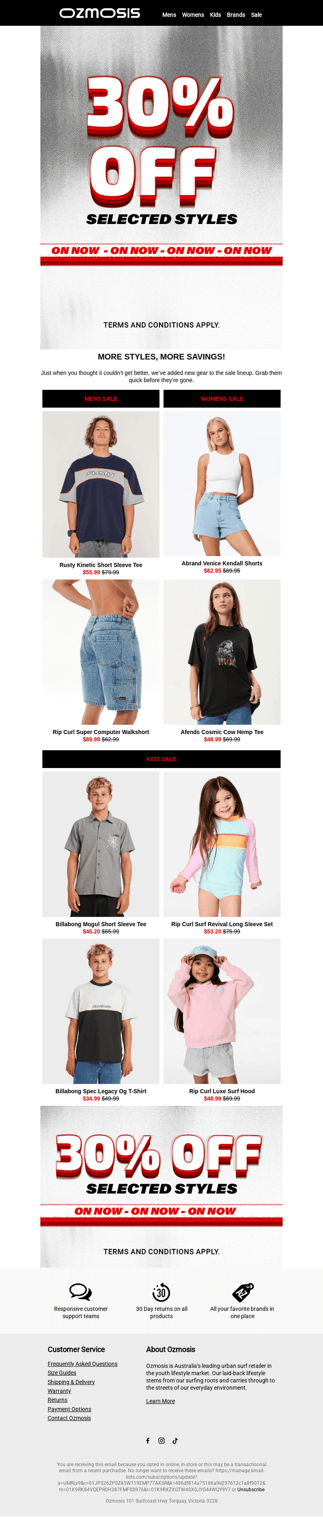 More Styles, More Savings!