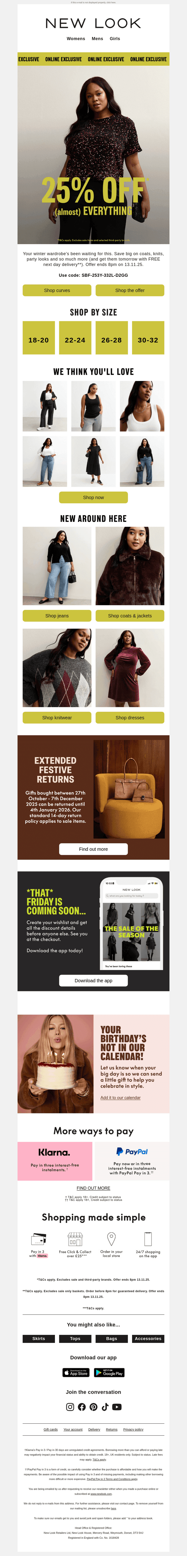 25% off (almost) everything starts NOW
