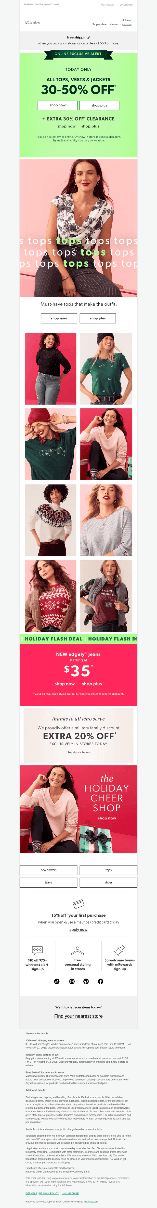 Vests, jackets & MORE on sale today ❄️