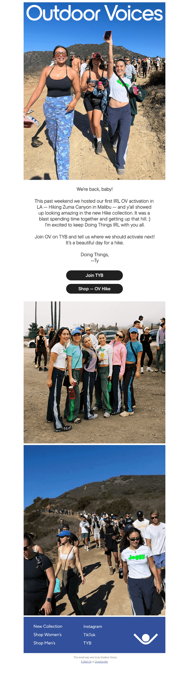 COMMUNITY HIKE RECAP