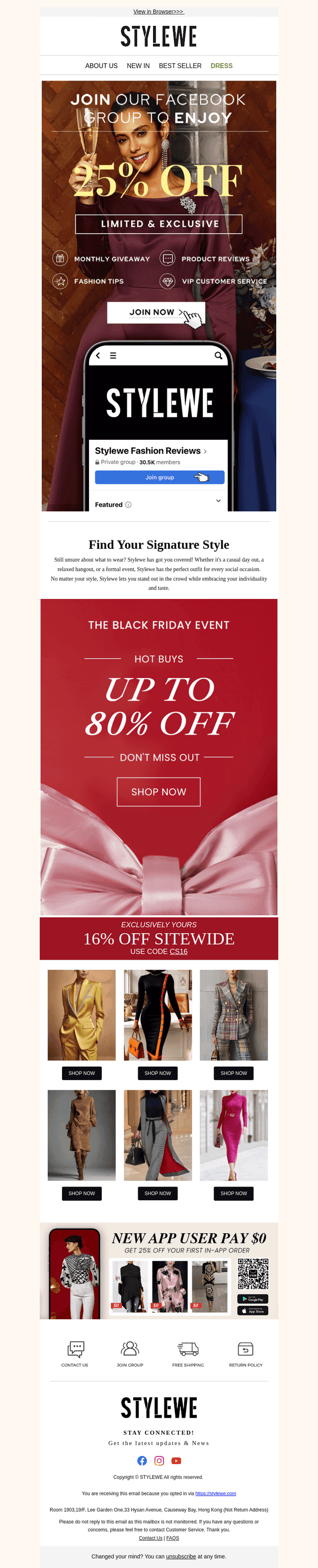 🎁Extra 25% OFF, Get More from StyleWe