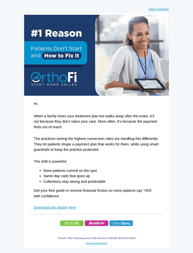 What top practices do to convert more patients