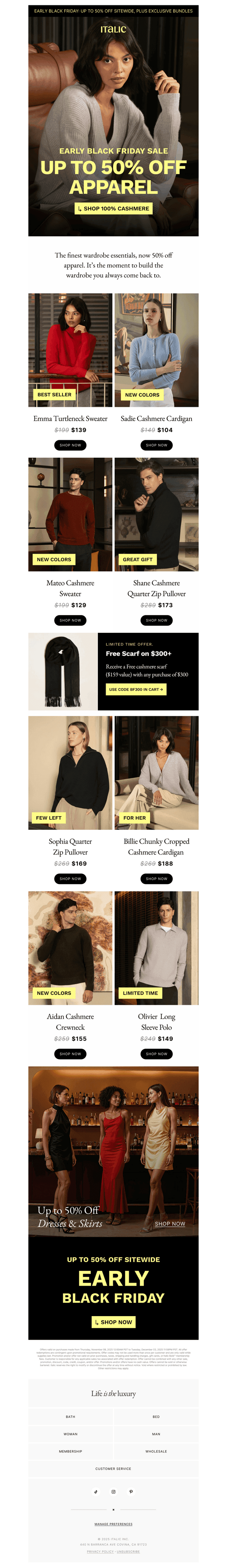 Up to 50% off (plus a $159 Bonus Gift)