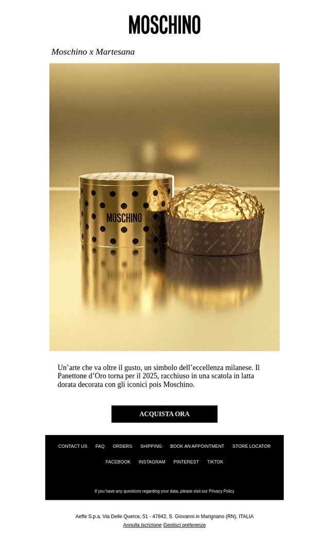 Il Panettone d’Oro è tornato