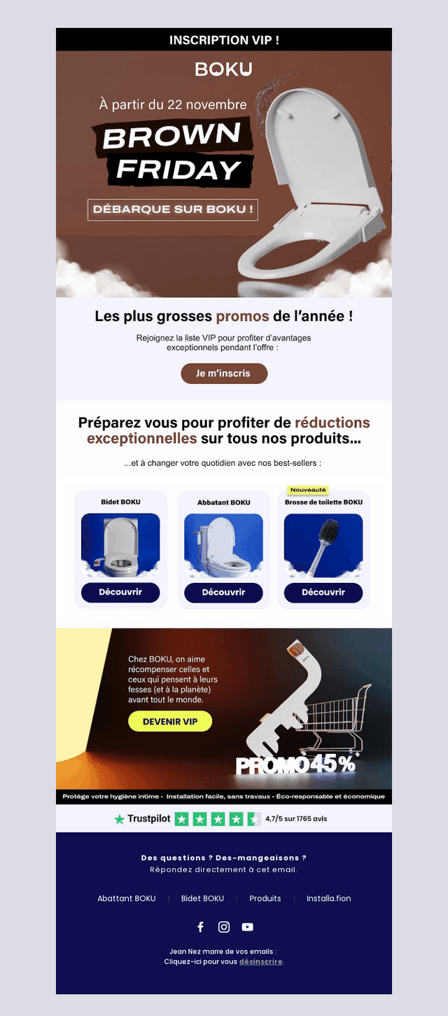 Ne manquez pas le BROWN FRIDAY 2025 !