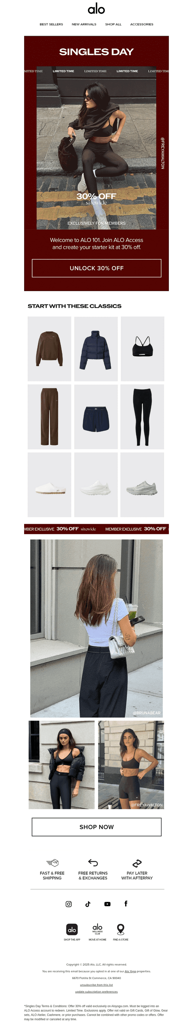 30% off your ALO starter pack