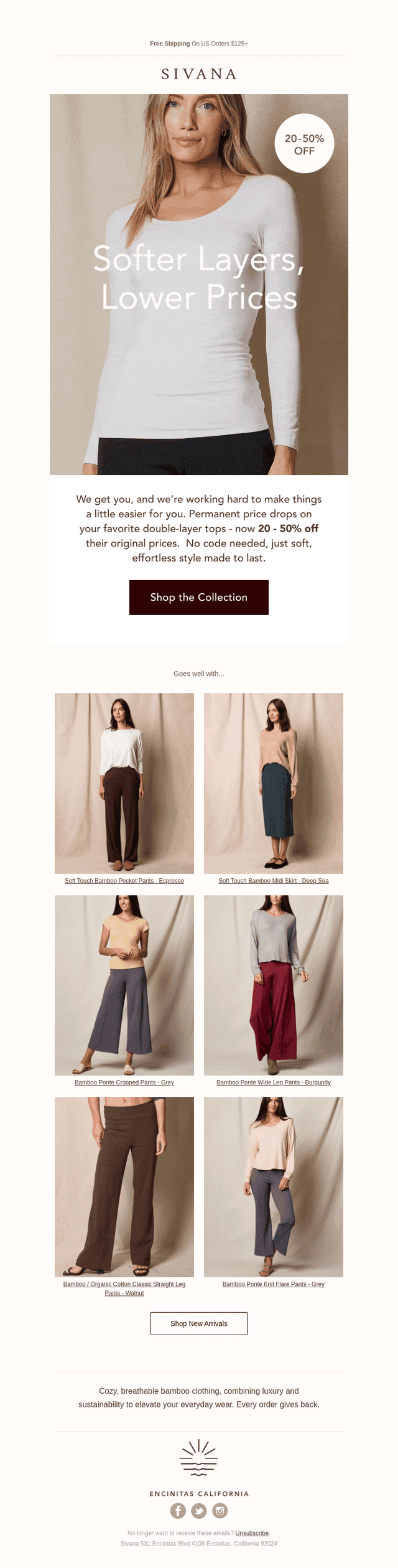 20-50% Off - Permanent Price Drops on Double-Layer Tops 💫