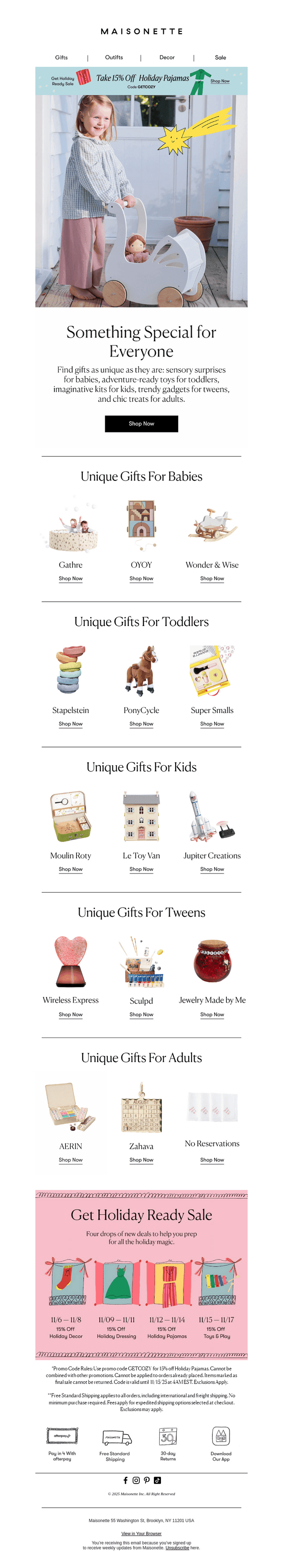 Unique Gifts Ideas For Every Age ✨