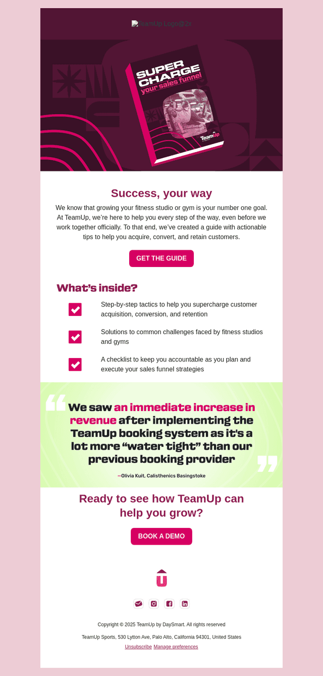 Guide inside: Supercharge your sales funnel 📈