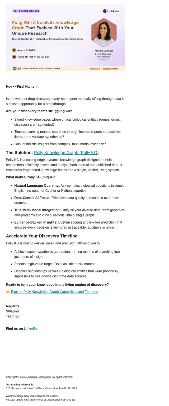 Elucidata email from Thu, Nov 13, 2025