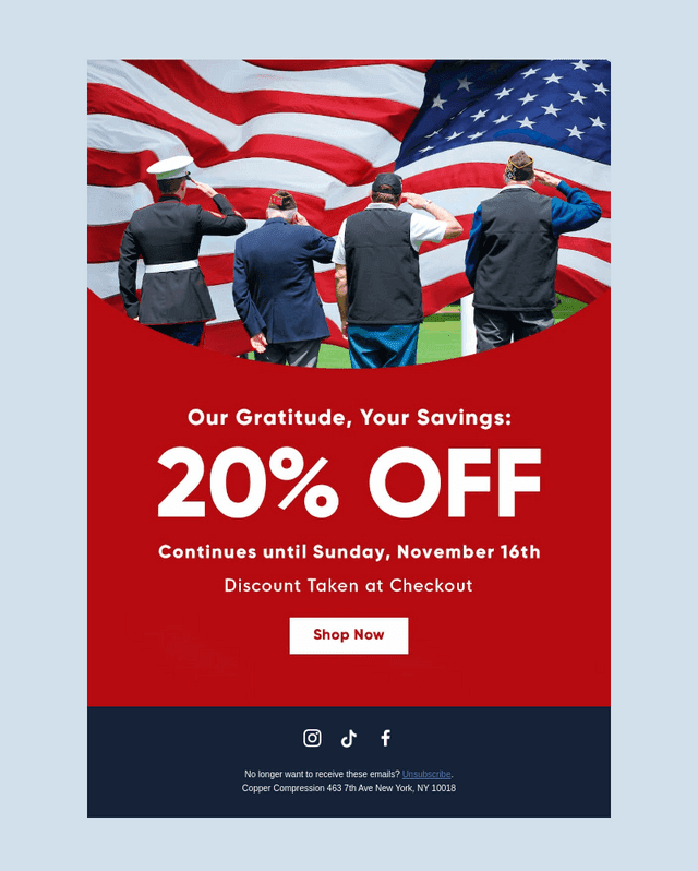 Veterans Day Sale🗽 Continues Through Sunday