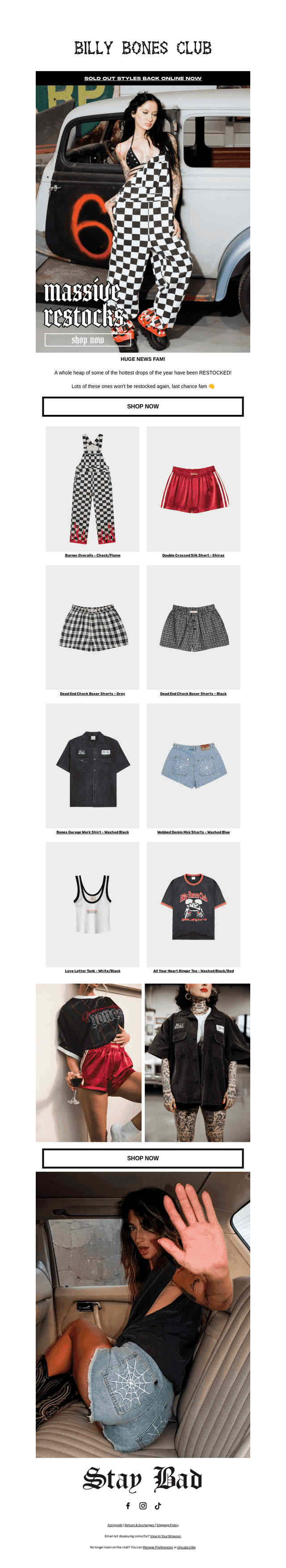 SOLD OUT STYLES ARE BACK 👊