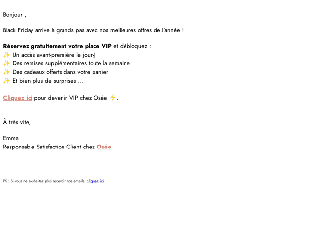 RE : Shoppez comme une VIP ⚡️