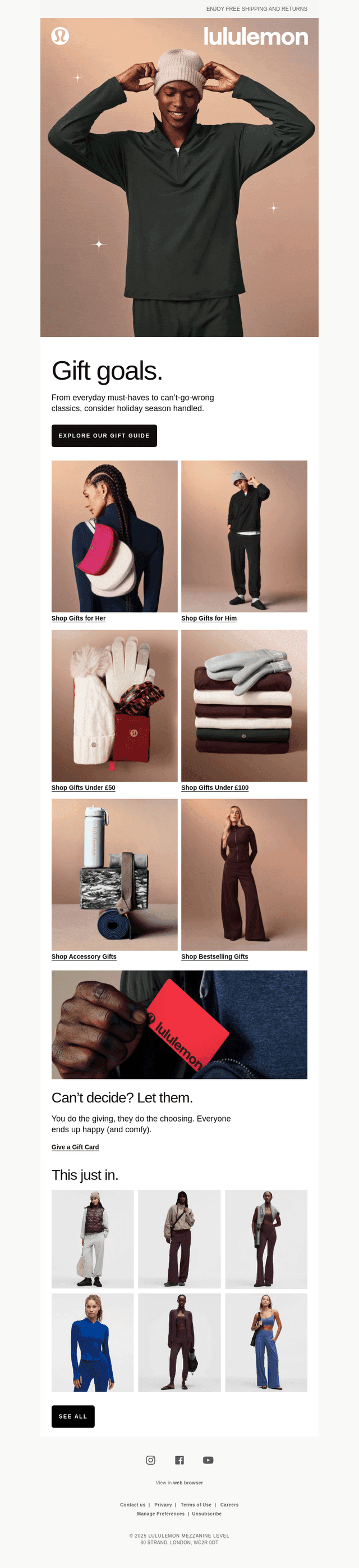 lululemon email from Fri, Nov 14, 2025