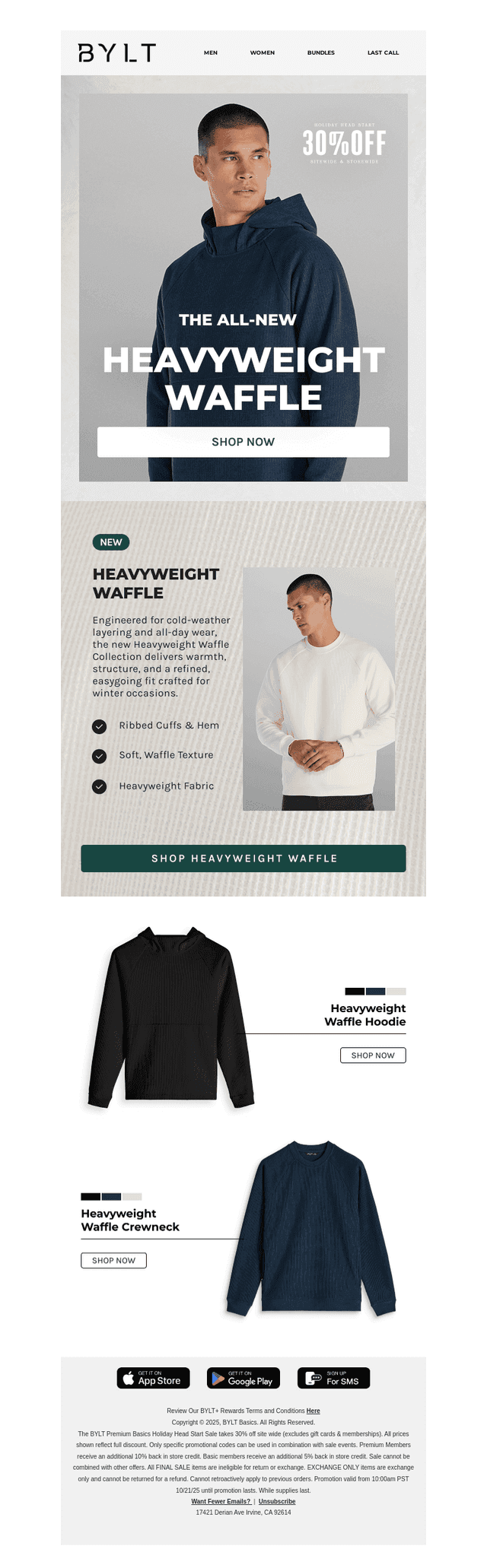Comfort is Here: NEW Heavyweight Waffle Knit
